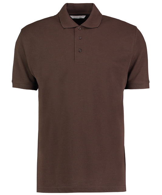 Kustom Kit Klassic polo with Superwash® 60°C (classic fit) - Chocolate