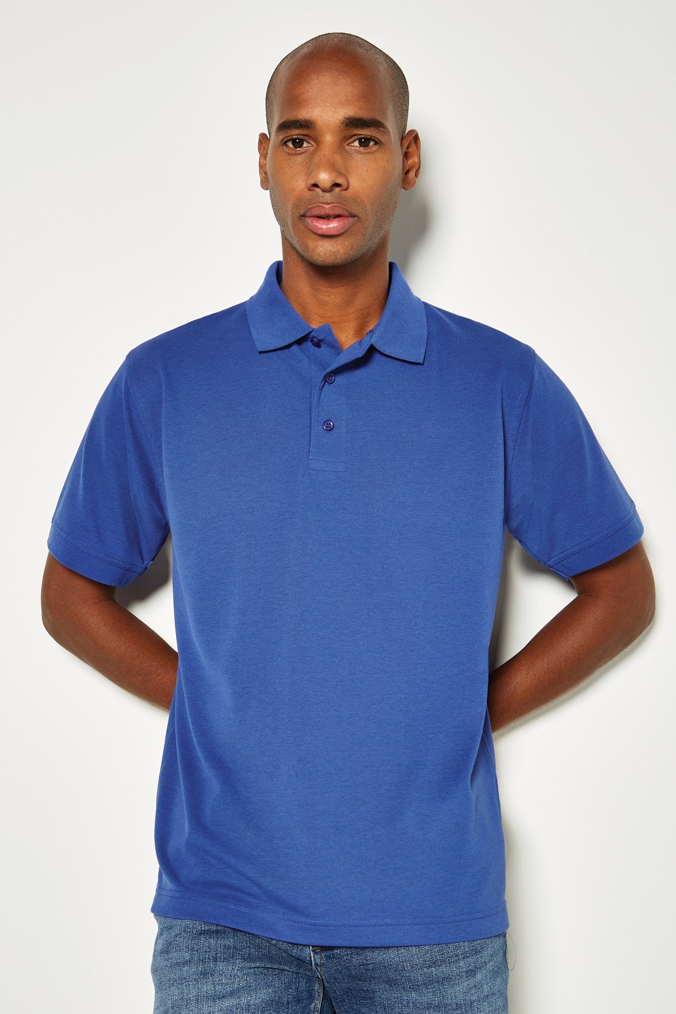 Kustom Kit Klassic polo with Superwash® 60°C (classic fit) - Mid Blue