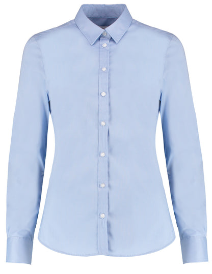 Kustom Kit Women's stretch Oxford shirt long-sleeved (tailored fit)