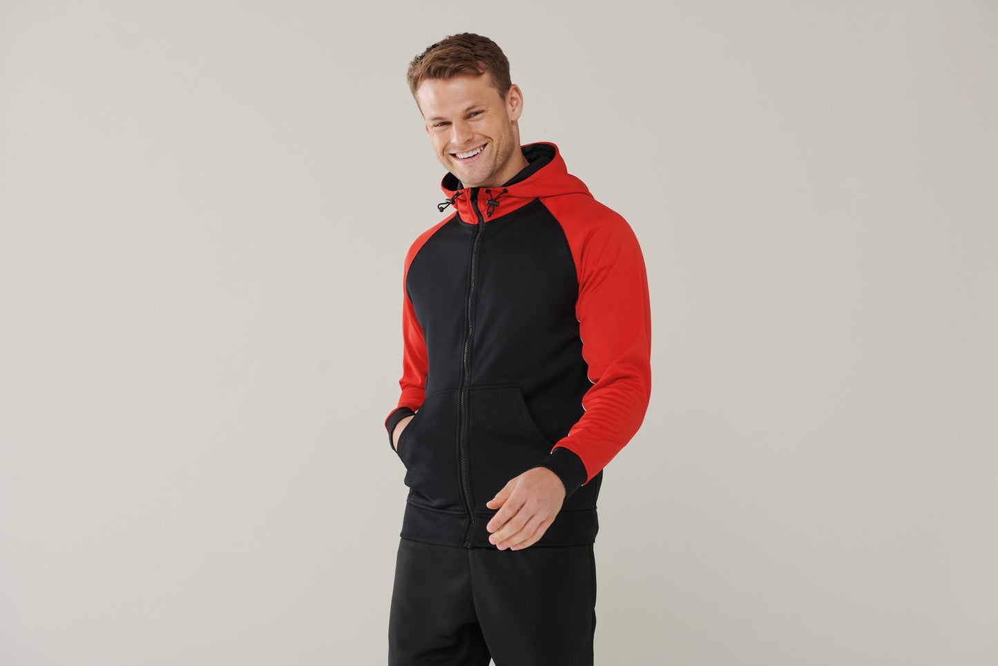 Finden & Hales Panelled sports hoodie