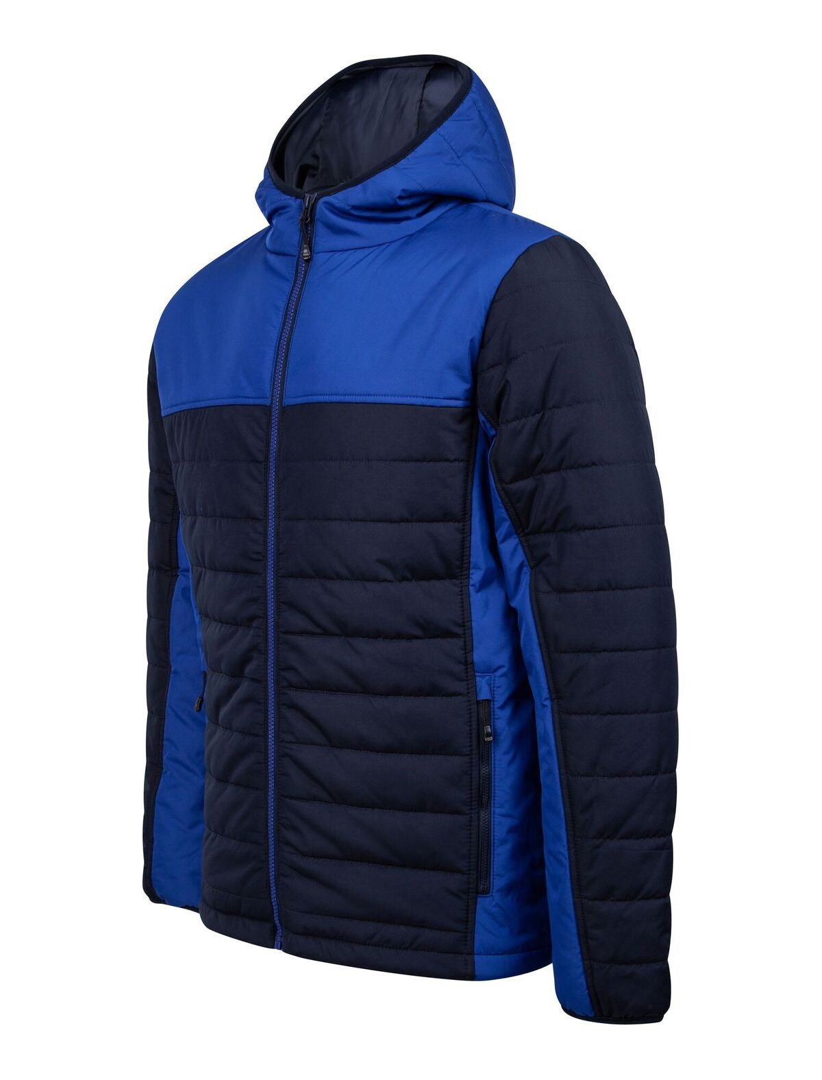 Finden & Hales Hooded contrast padded jacket