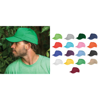 Result Headwear Boston 5-panel polycotton printer's cap