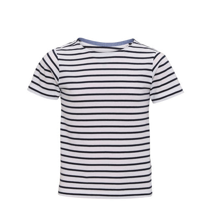 Asquith & Fox Kids Marinière coastal short sleeve tee