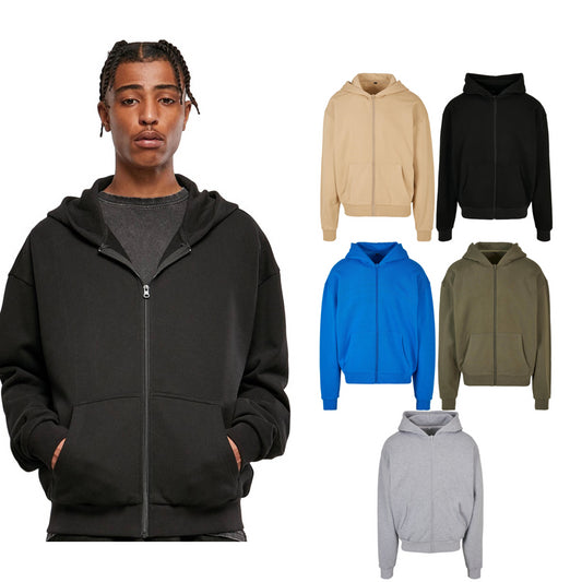 Build Your Brand Ultra heavy zip hoodie