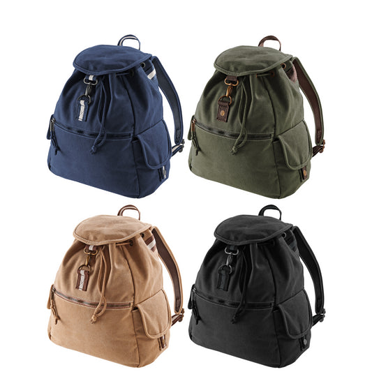 Quadra Vintage canvas backpack