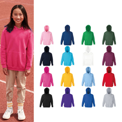 Fruit of the Loom Kids classic hooded sweatshirt