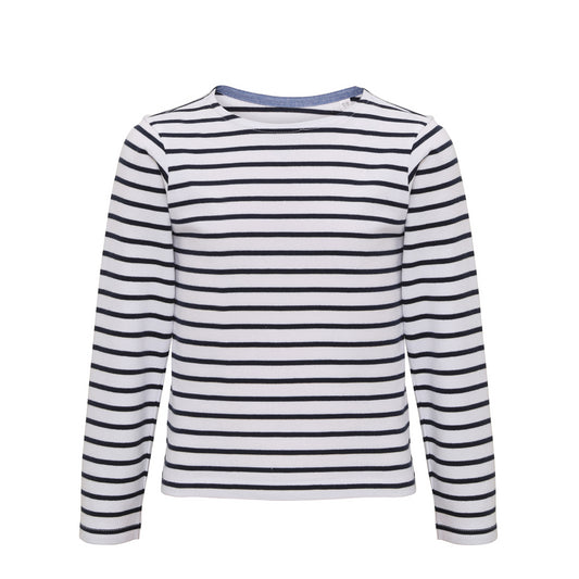 Asquith & Fox Kids Marinière coastal long sleeve tee