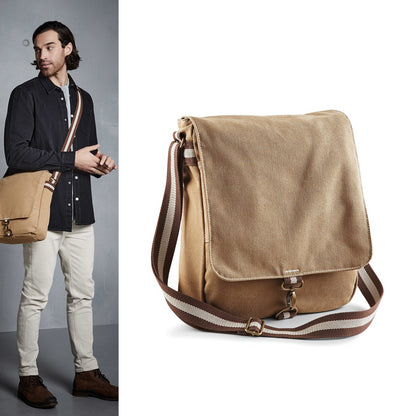 Quadra Vintage canvas messenger