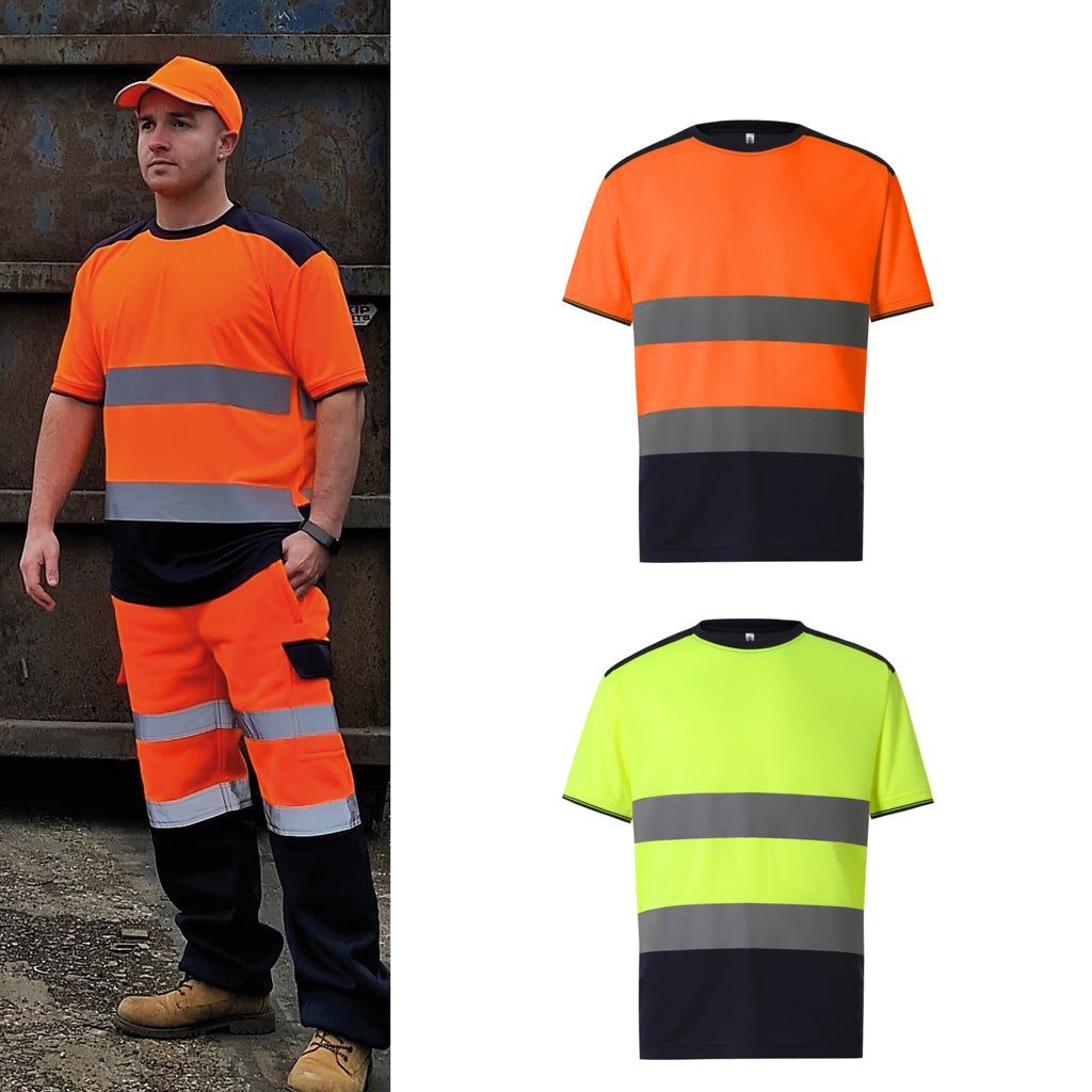 Yoko Hi-vis two-tone t-shirt (HVJ400)