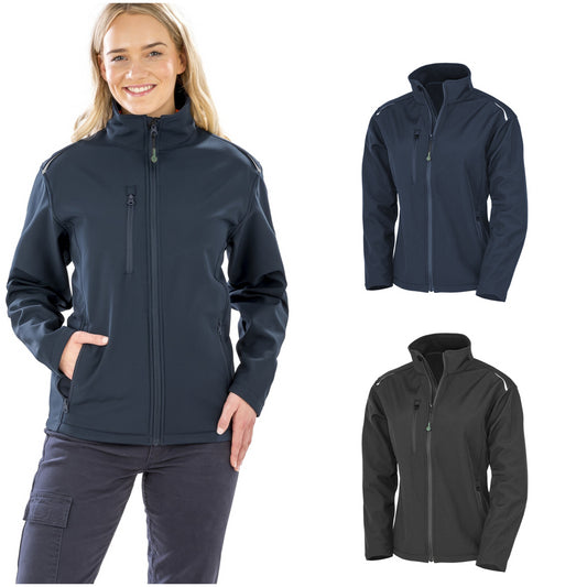 Result Genuine Recycled Women's recycled 3-layer printable softshell jacket