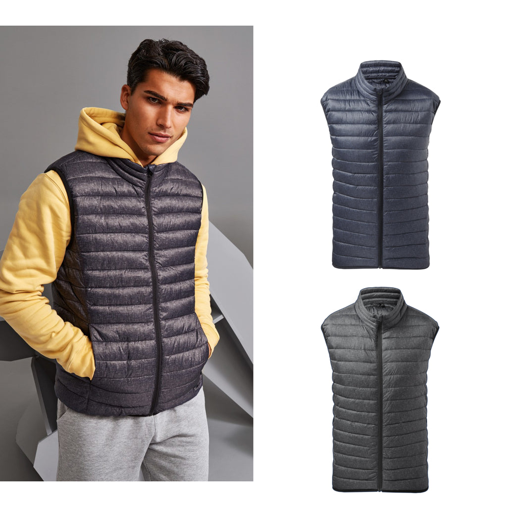 2786 Melange padded gilet