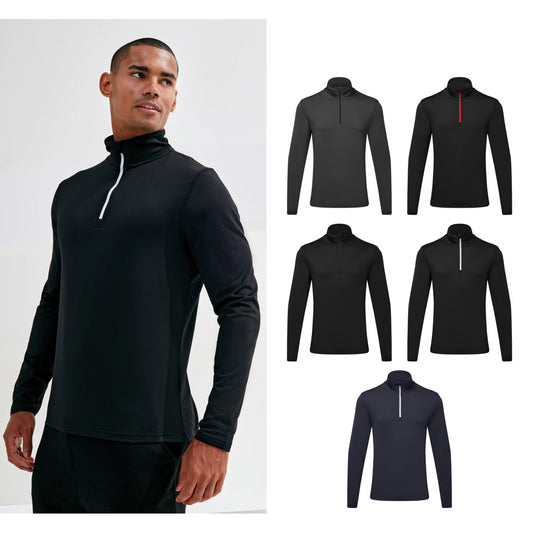 TriDri® TriDri® recycled long sleeve brushed back ¼ zip top