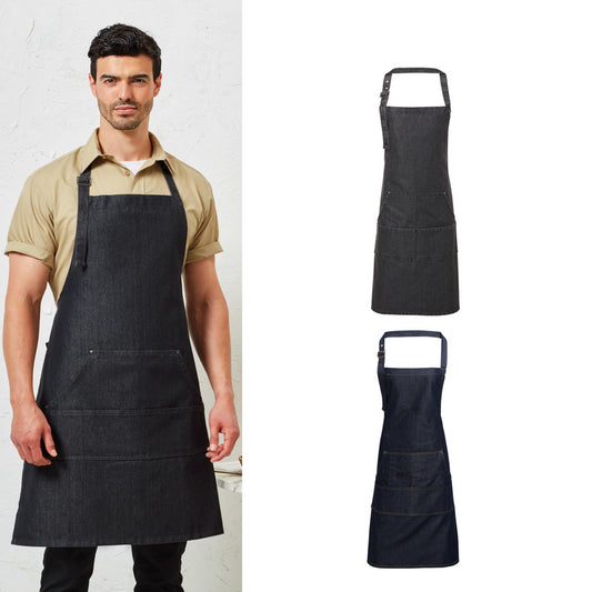 Premier Jeans stitch bib apron