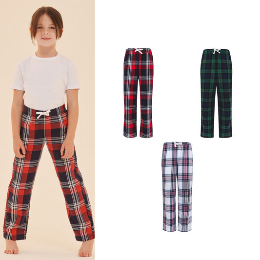 SF Minni Kids tartan lounge pants