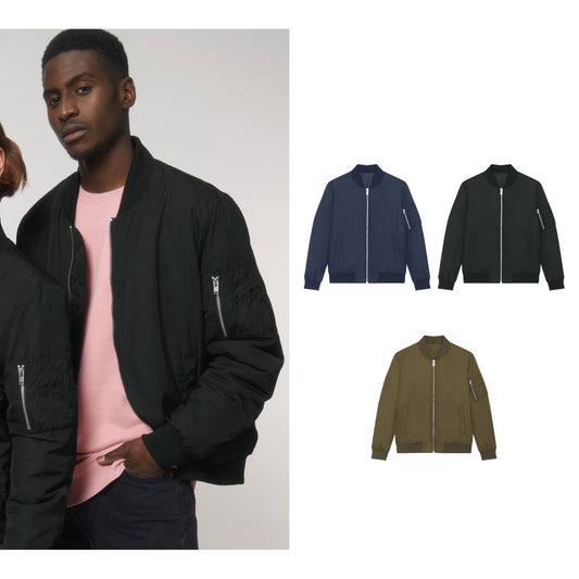 Stanley/Stella Bomber jacket with metal details (STJU844)