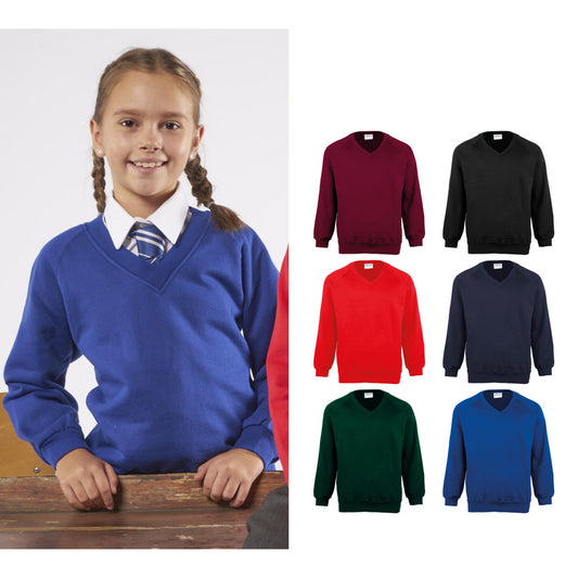 Maddins Kids Coloursure™ v-neck sweatshirt