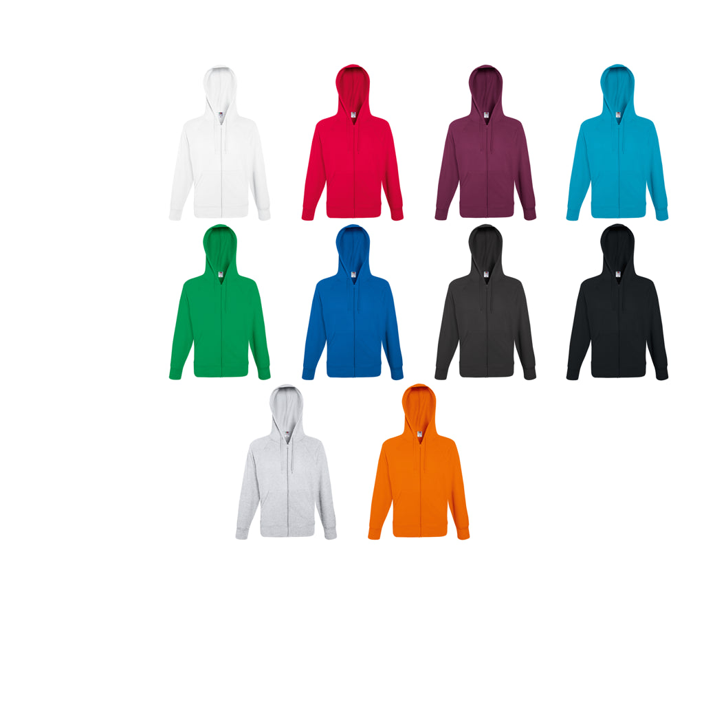 Fruit of the Loom Lightweight hooded sweatshirt jacket