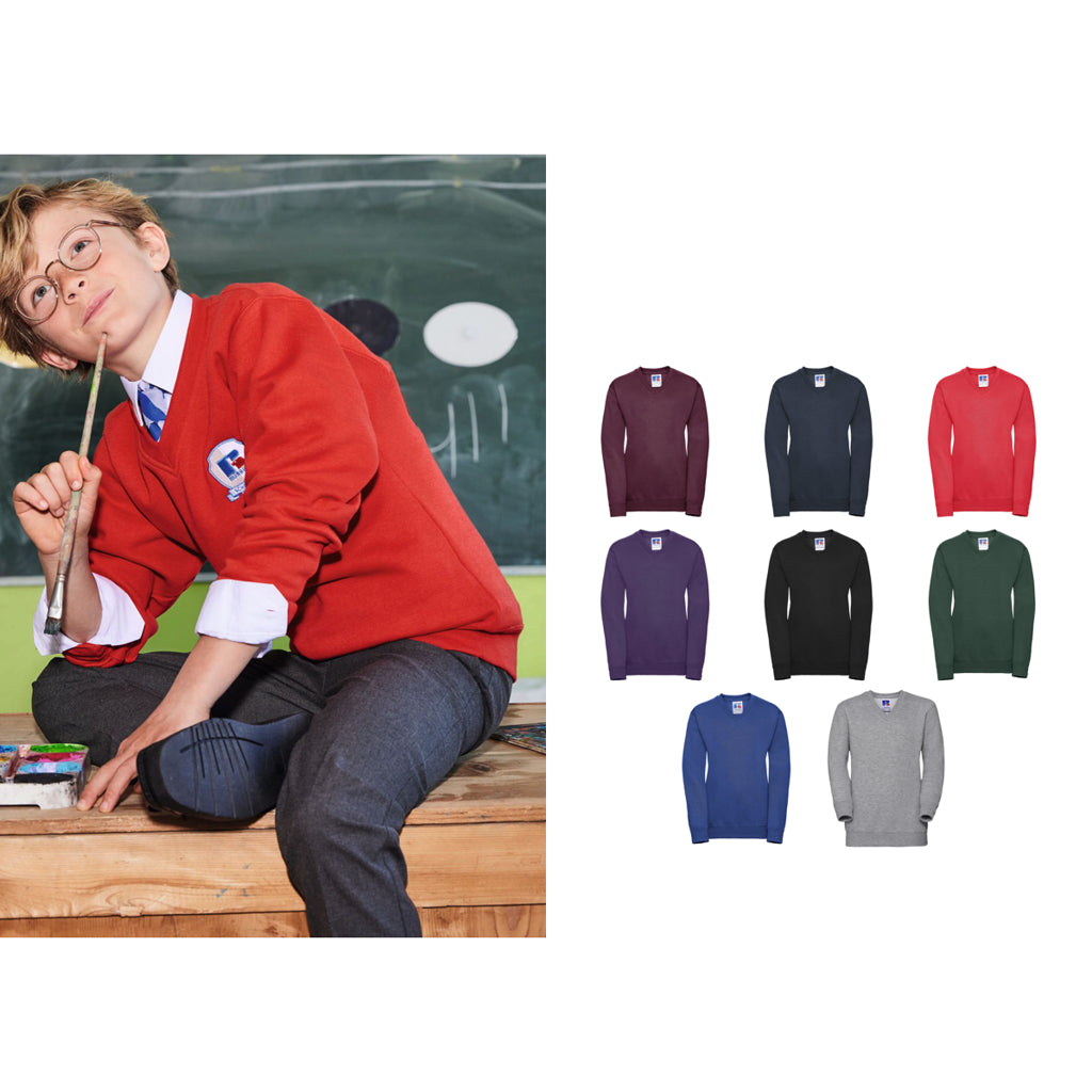 Russell Europe Kids v-neck sweatshirt