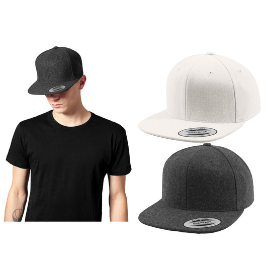 Flexfit by Yupoong Melton wool snapback (6689M)