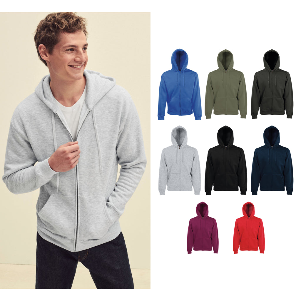 Fruit of the Loom Premium 70/30 hooded sweatshirt jacket