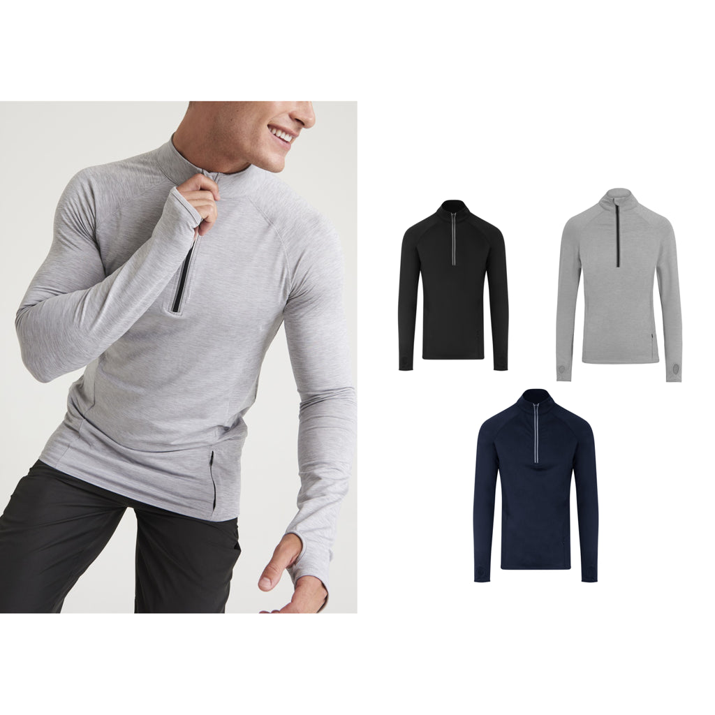 AWDis Just Cool Cool Flex long half-zip top