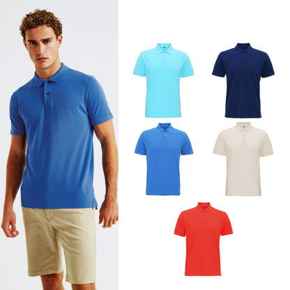 Asquith & Fox Men's coastal vintage wash polo