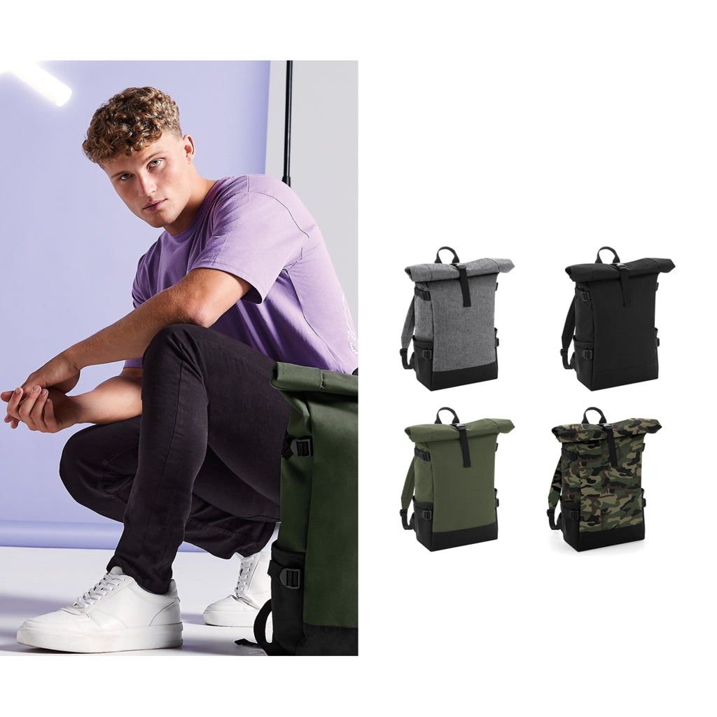 Bagbase Block roll-top backpack