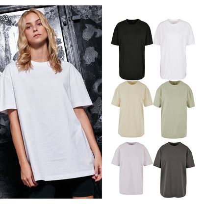 Build Your Brand Women's oversized boyfriend tee