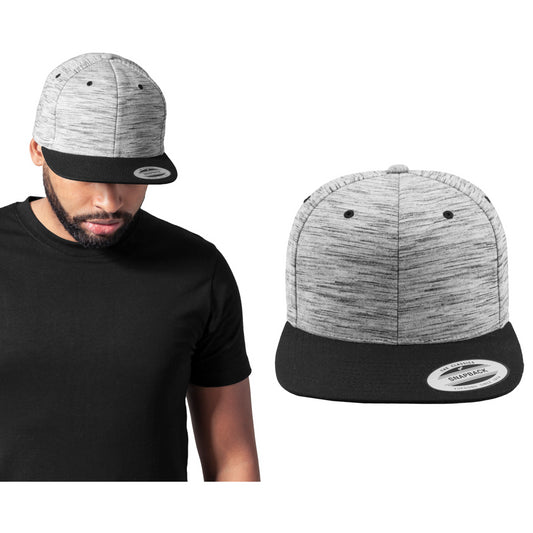 Flexfit by Yupoong Stripes melange crown snapback (6089SC)