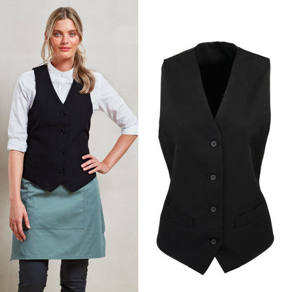 Premier Women's lined polyester waistcoat