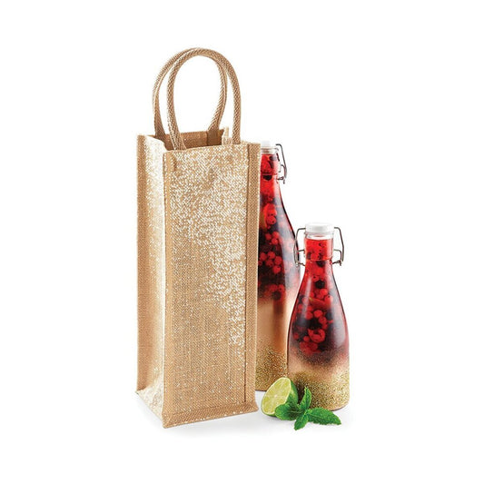 Westford Mill Shimmer jute bottle bag