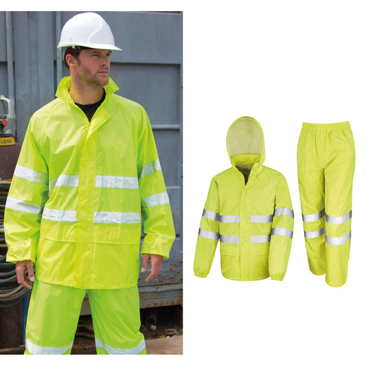 Result Safeguard High-viz waterproof suit