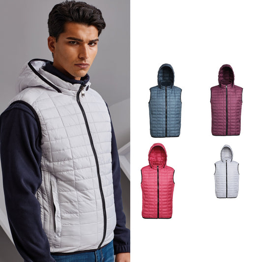 2786 Honeycomb hooded gilet