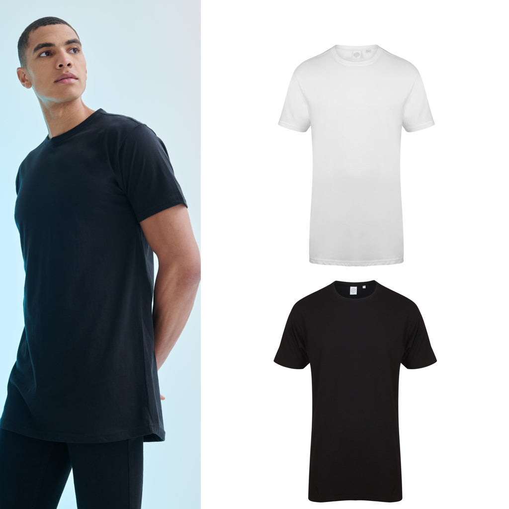 SF Longline t-shirt with dipped hem