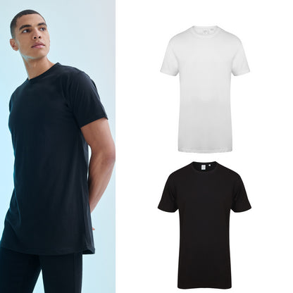 SF Longline t-shirt with dipped hem