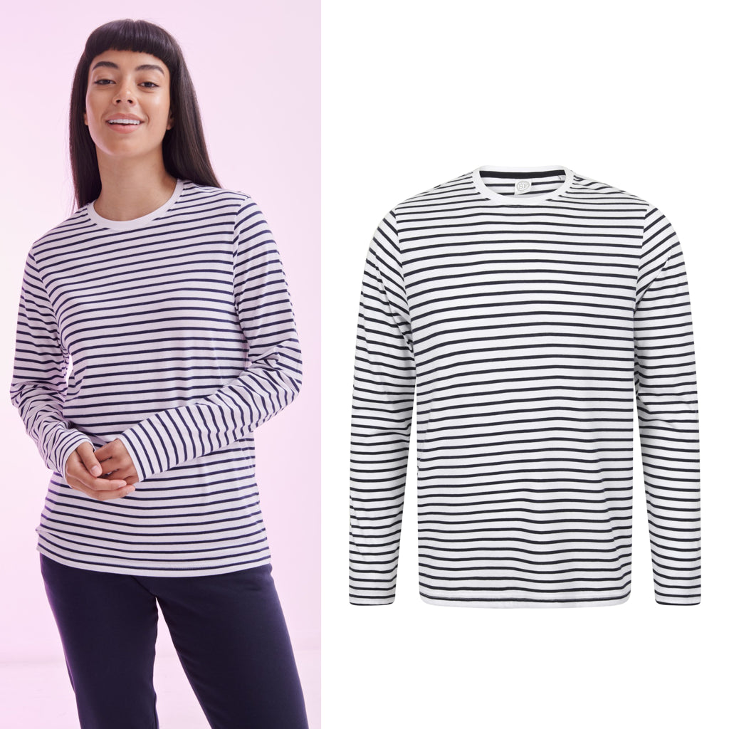 SF Unisex long-sleeved striped T