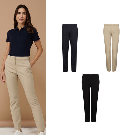 Henbury Women's stretch chinos