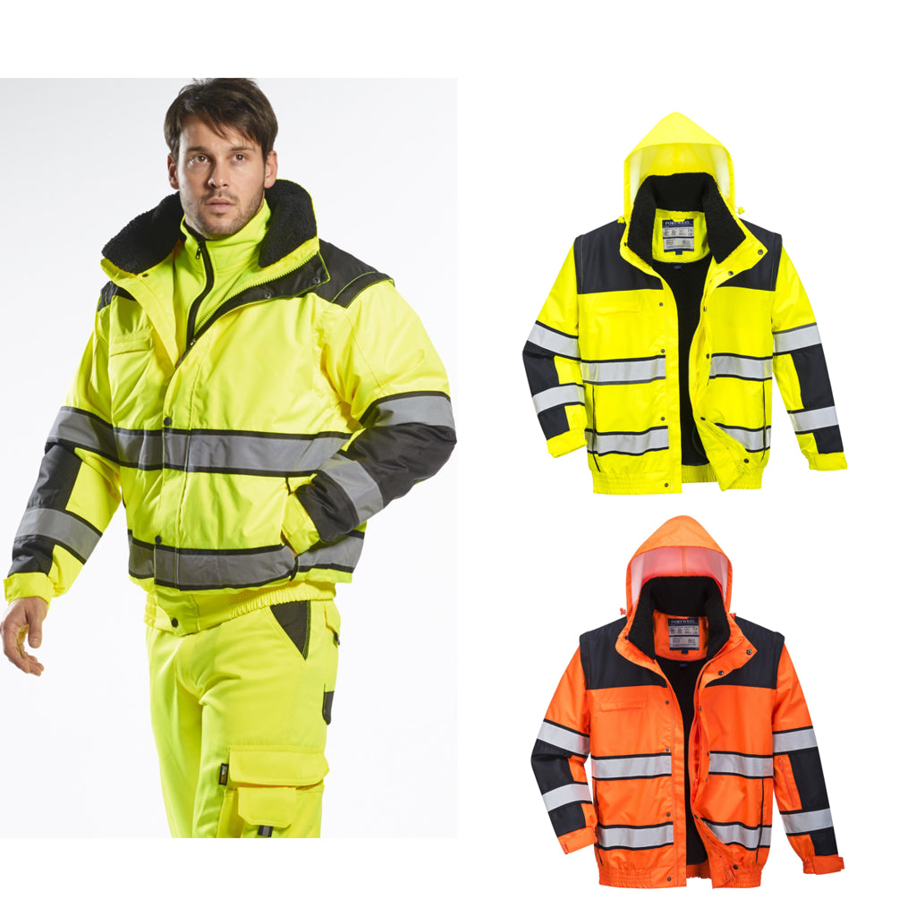 Portwest Hi-vis classic bomber jacket (C466)