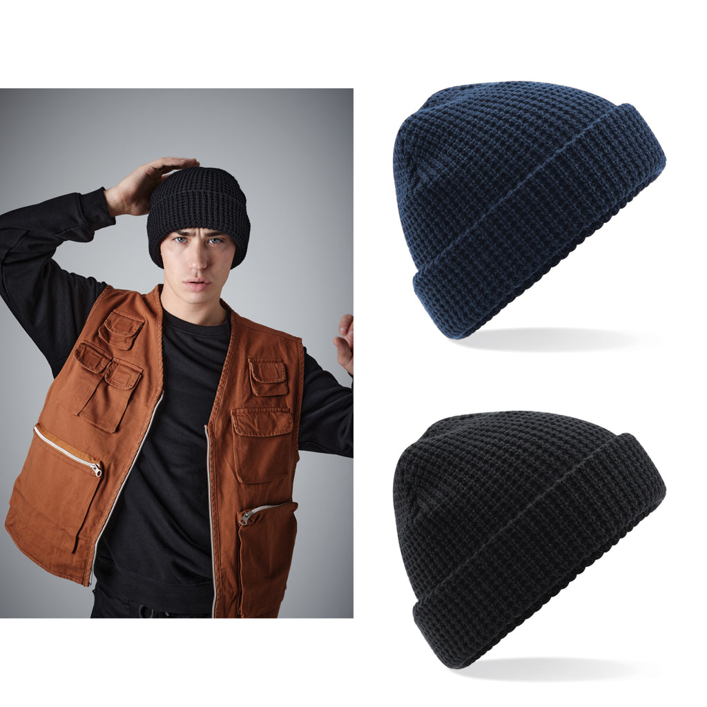 Beechfield Classic waffle knit beanie