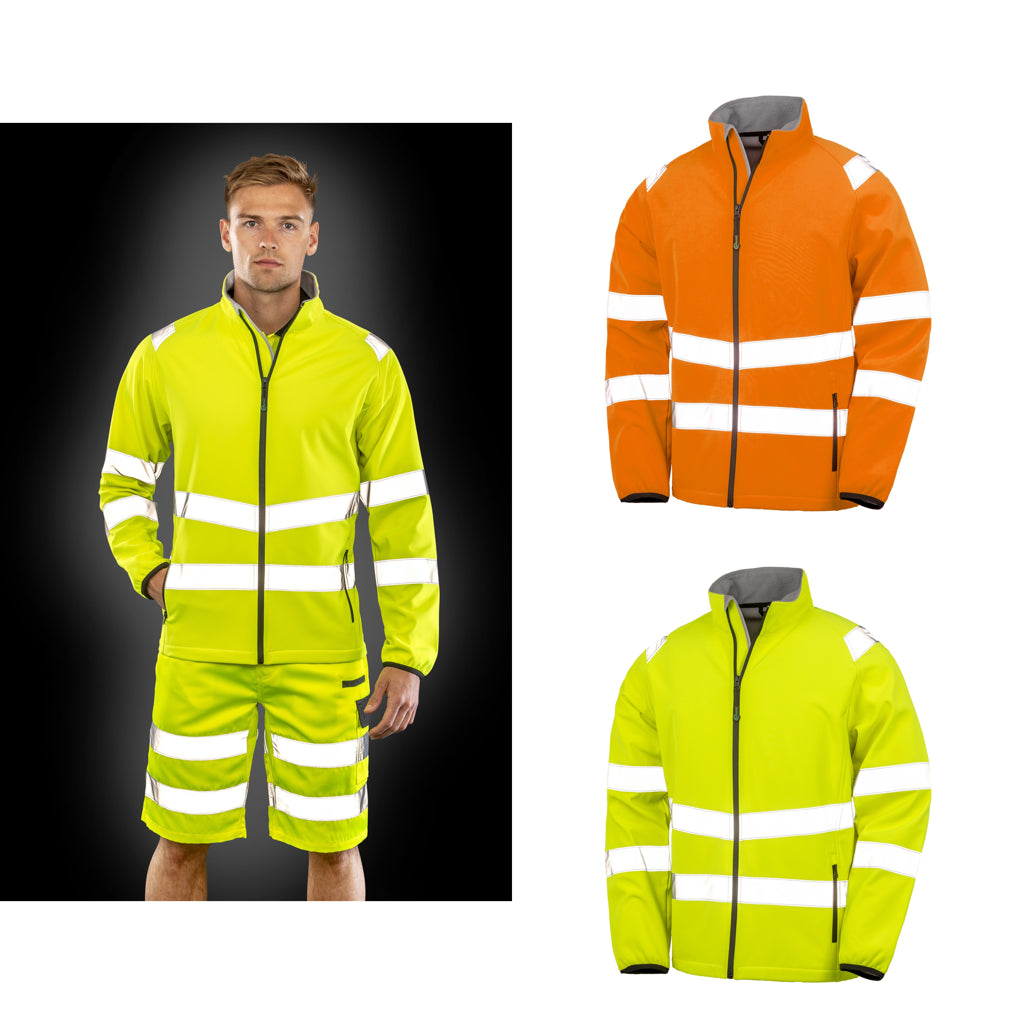 Result Genuine Recycled Recycled 2-layer printable safety softshell