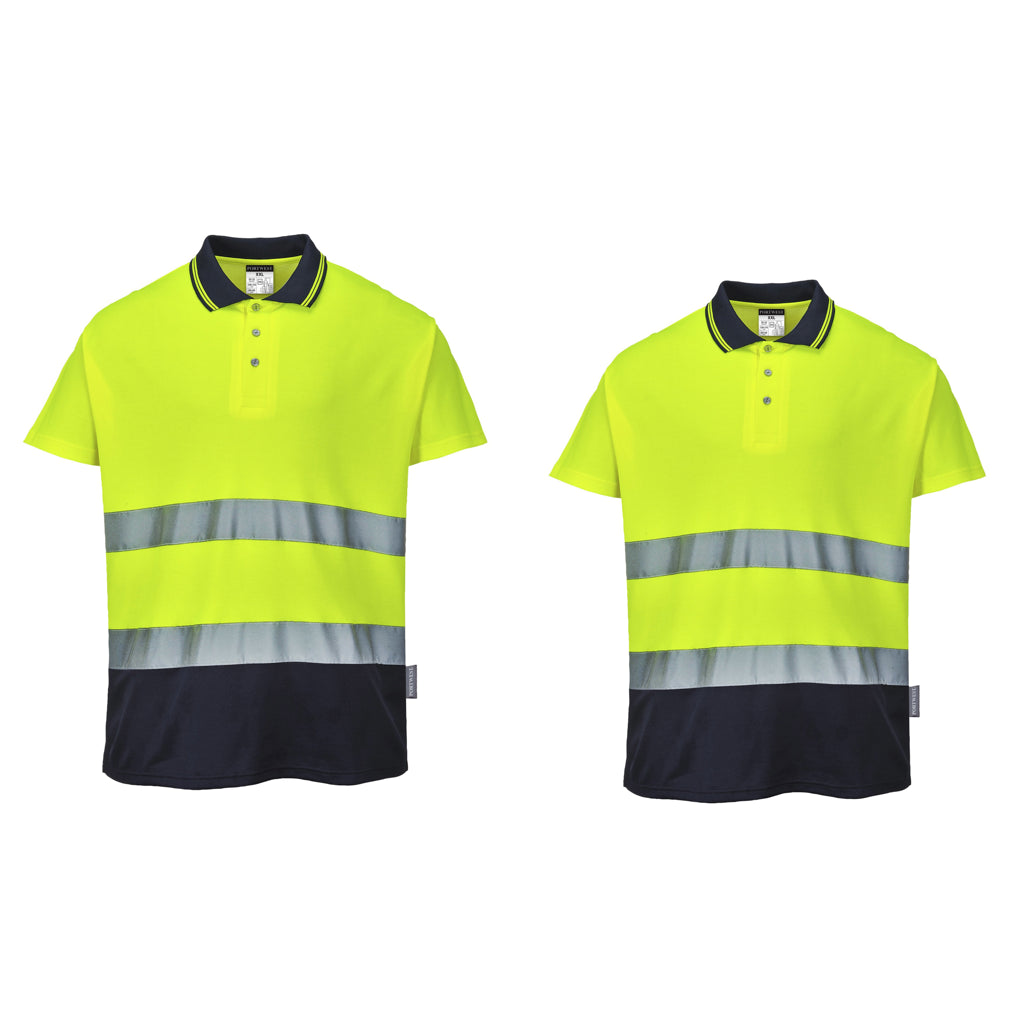 Portwest Two-tone cotton Comfort polo (S174)