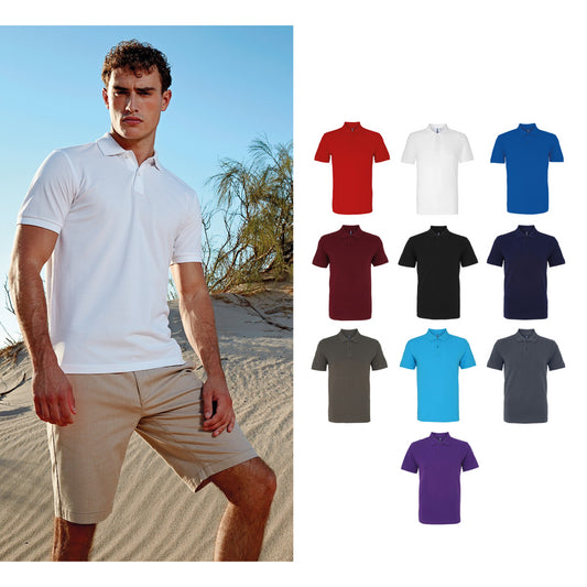 Asquith & Fox Men's organic polo