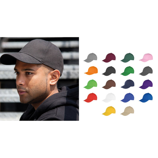 Result Headwear Memphis 6-panel brushed cotton low profile cap