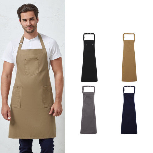 Premier Chino cotton bib apron