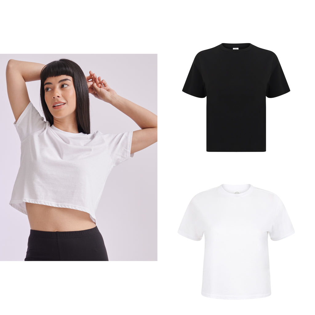 SF Women's cropped boxy T