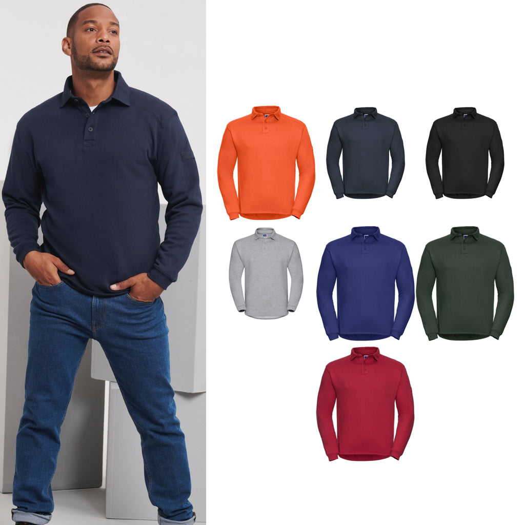 Russell Europe Heavy-duty collar sweatshirt