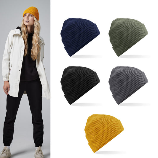 Beechfield Organic cotton waffle beanie