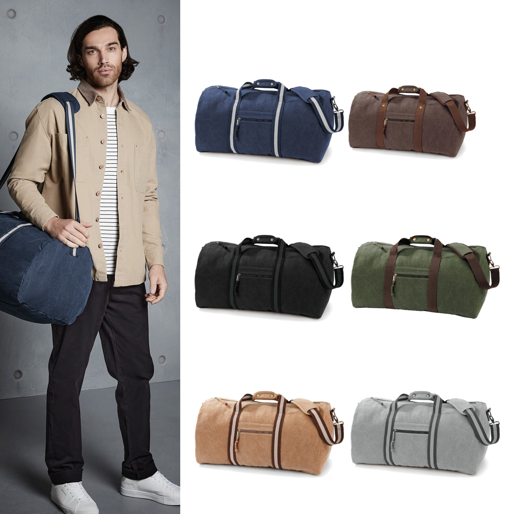 Quadra Vintage canvas holdall