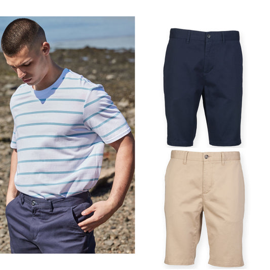 Front Row Stretch chino shorts