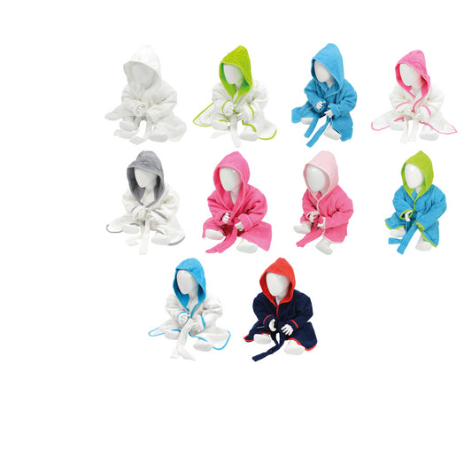 A&R Towels ARTG® Babiezz® hooded bathrobe